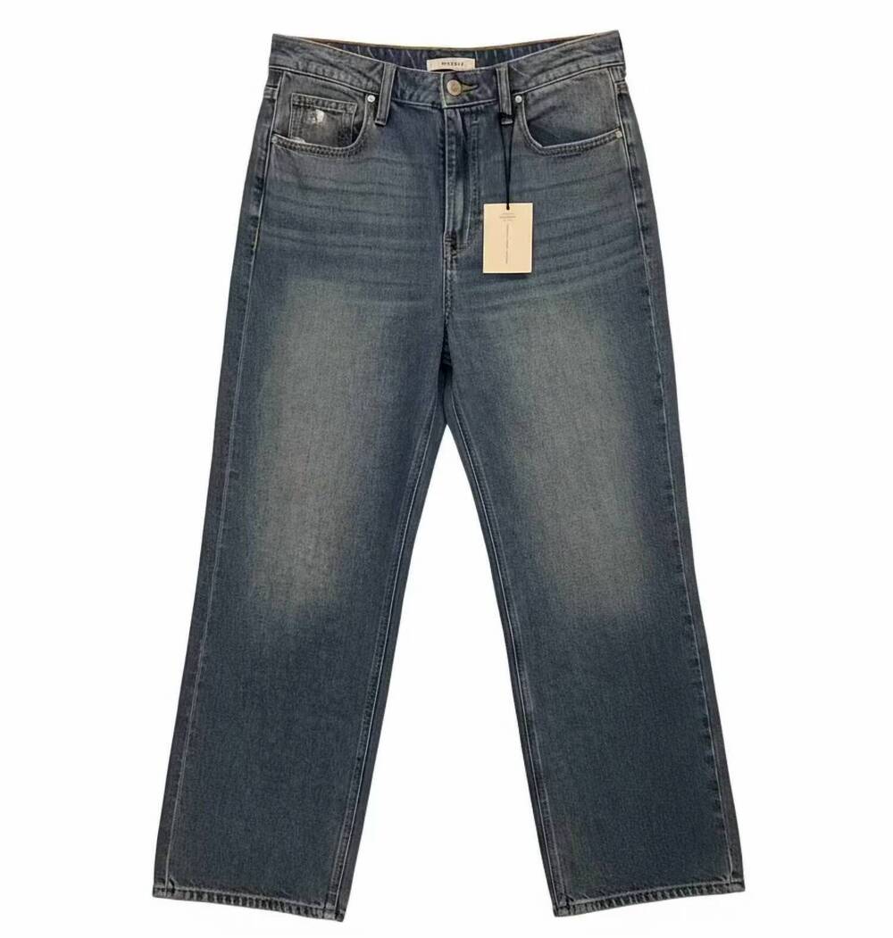 NEW ZENANA women's straight leg jeans in medium wash